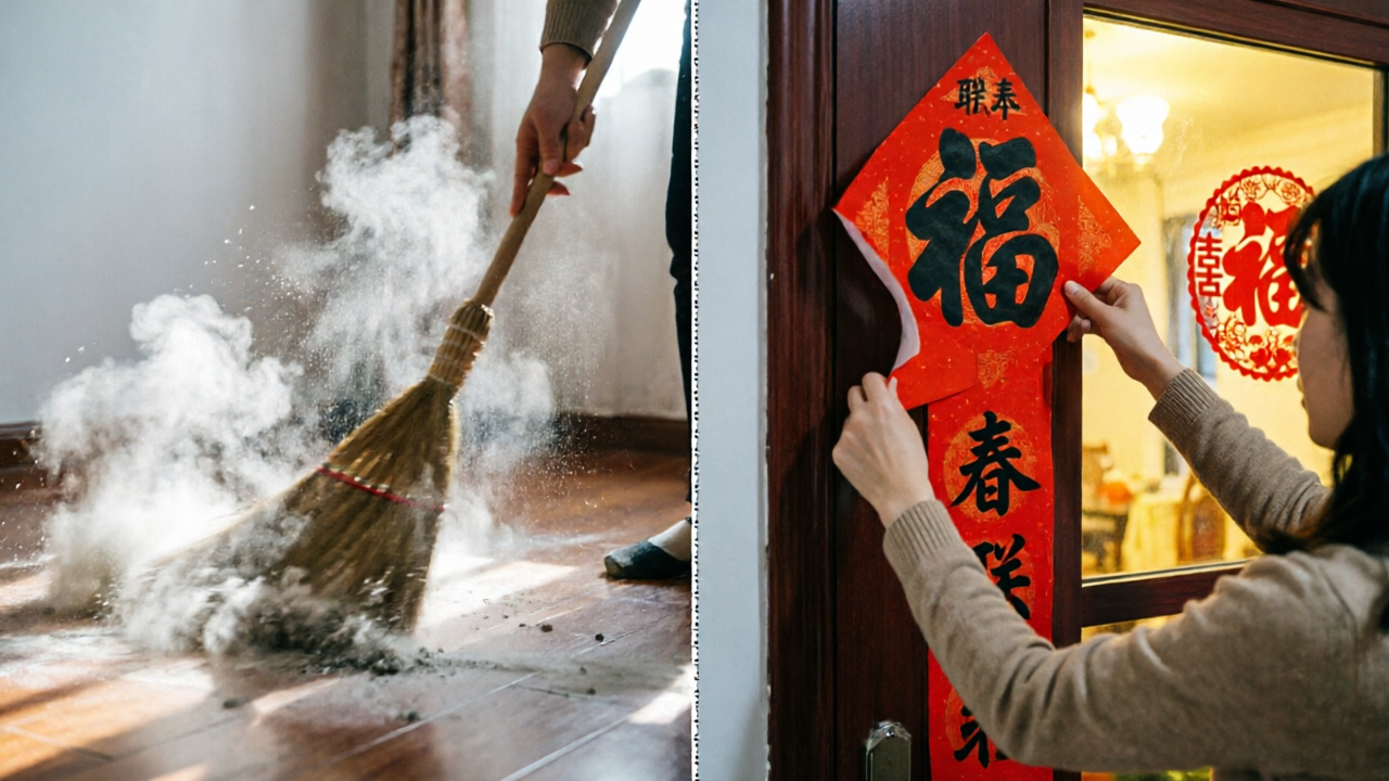 Sweeping Dust and Decoration